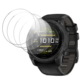 4 Pack Screen Protector for Garmin tactix 8 51mm, 9H Hardness Tempered Glass for Garmin tactix 8 51mm, 2.5D Round Edge,Anti-Scratch, Bubble Free, HD Clarity
