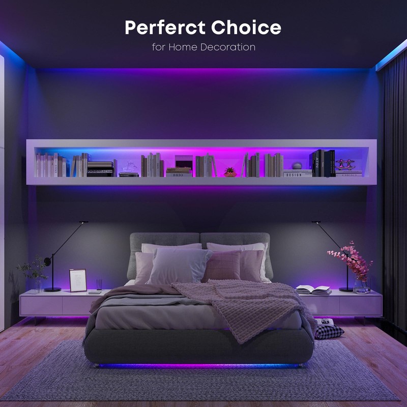 LQWELL® 15M LED Light Bar with Remote and App, Music