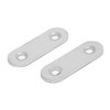 Sourcingmap 45mm Length Flat Metal Repair Mending Fixing Plate Brackets