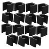 Outanaya 15Pcs Wall Mount Pole Clip Durable Fishing Rod Holder