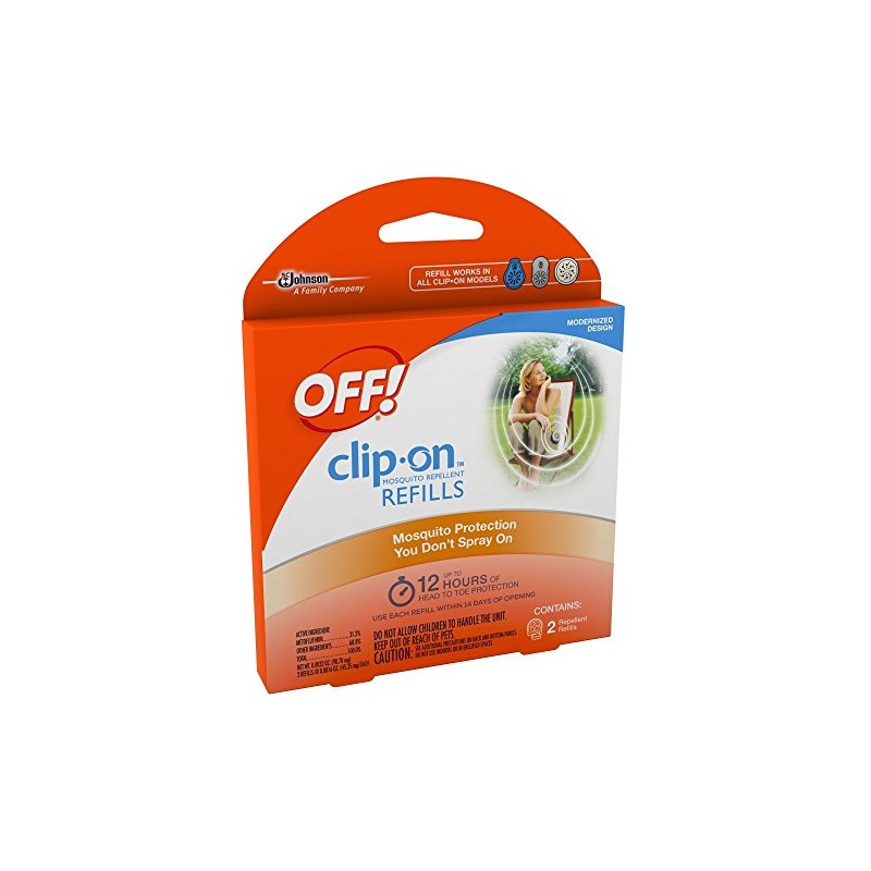 OFF! Clip-On Mosquito Repellent Refill, Provides 12 Hours of Protection,