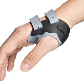 CMC - Soporte estabilizador de pulgar para osteoartritis, apoyo para alivio de lesiones de dolor de artritis, férula de espica para mujeres y hombres (mano derecha, mediano, 7 3/4 pulgadas - 8