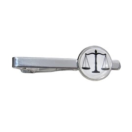 Laywer Tie Clip, Lawyer Graduation Tie Bar, Men's Fashion Jewelry, Scales of Justice, Law and Justice