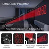 LOFICOPER Projection Alarm Clock, Digital Clock for Bedrooms with 7.4