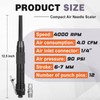 Threlaco Compact Air Needle Scaler with 40 Pieces 7' Descaling