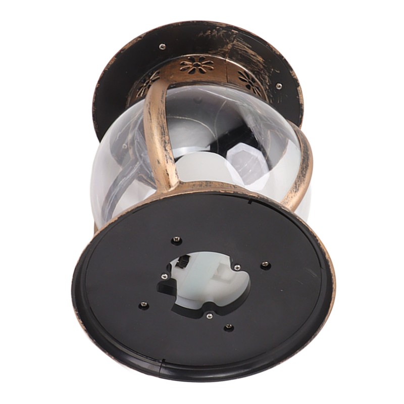 Brass Color Courtyard Solar Powered Hanging Lantern Light IP44 Waterproof