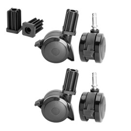 4 Pack 70360 Locking Caster with Insert for Weber Spirit Series 2009-2012, Summit Series 2007-2019 and Genesis 300 Series 2007-2016 Gas Grills – Replacement Parts Compatible with Weber Grill Wheels