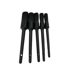 Yamashiro YK-053 Car Wash Brush Set of 5 Detail Brushes, Boar Bristle, Motorcycle, Car, Body, Wheel, Grill, Made by Yamashiro