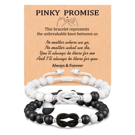 UNGENT THEM Valentines Day Gifts for Him Her Boyfriend Girlfriend Birthday Matching Couples Bracelets Promise Long Distance Relationship Romantic I Love You Gifts