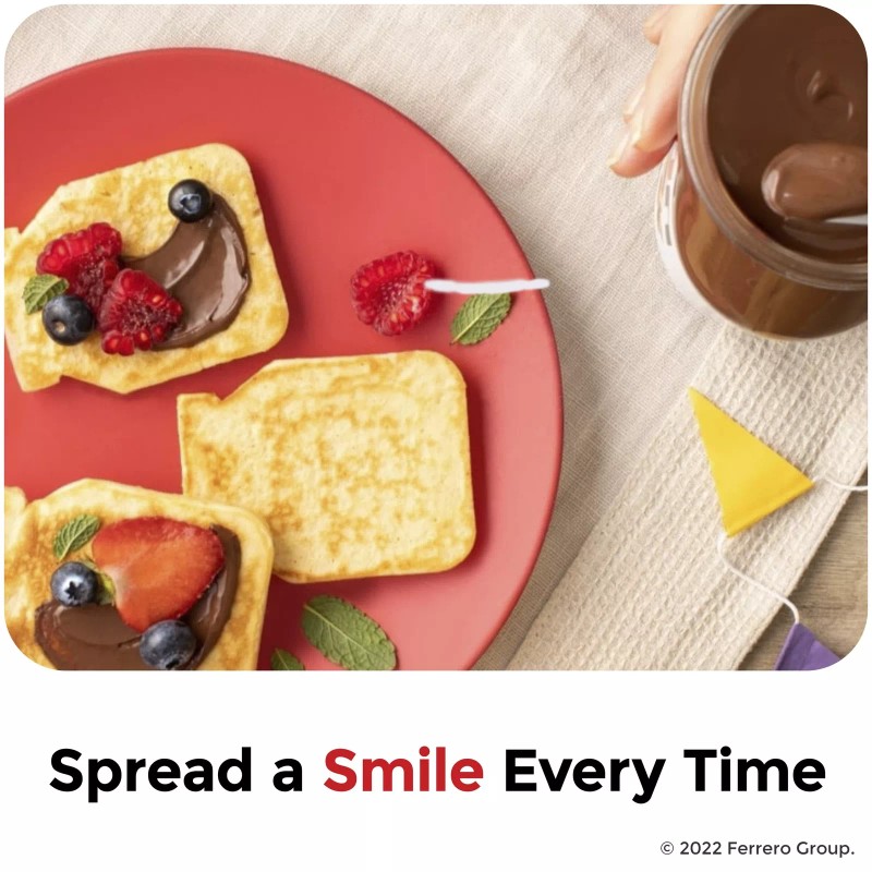 Nutella Hazelnut Spread with Cocoa for Breakfast, 26.5 oz Jar,