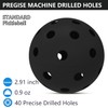 6 - Pack Pickleball Balls, 40 Holes Outdoor Pickleballs, High