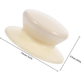 Homoyoyo 6 Pomos de Tapa de Ollas de Plástico Beige, Perillas de Repuesto para Tapas de Ollas Compatibles, Accesorio Compacto para Utensilios de Cocina, Paquete de 6 Piezas, Adecuado