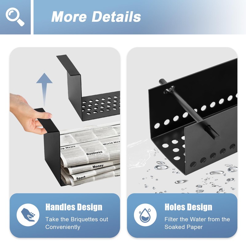 Press Paper Log Maker, Brick Briquette Maker Paper Eco Recycle