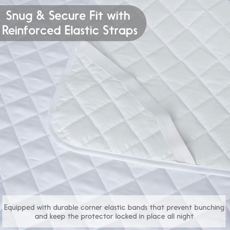 Qatan Full Size Mattress Protector – Waterproof Mattress Pad for