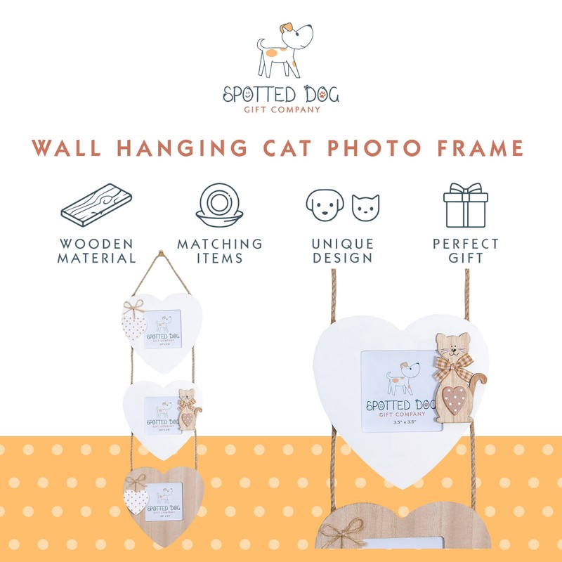 SPOTTED DOG GIFT COMPANY - Heart Shaped Photo Frame -