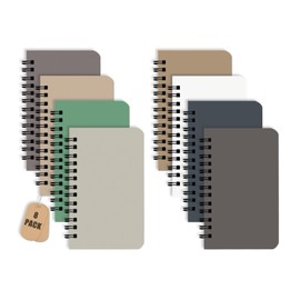KTOJOY 8 Pack Spiral Notebook Small Pocket Notebook 3x5 Spiral Notepads With Lined Pages, Small Top Spiral Notebook Little Mini Memo Steno Note Pads for Outdoor Home Office College School