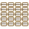 BIKICOCO Metal Slide Adjuster Buckle Tri-Glides with Movable Center Bar,