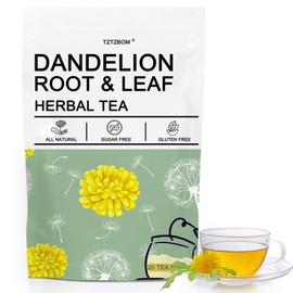 Organic Dandelion Root Tea - Energizing Dandelion Tea Helps Boost Immunity & Body Cleanse (20 Tea Bags)