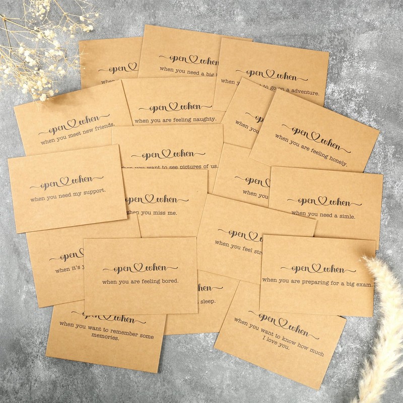 TrinhGuo 20 PCS Open When Envelopes Open When Envelopes for
