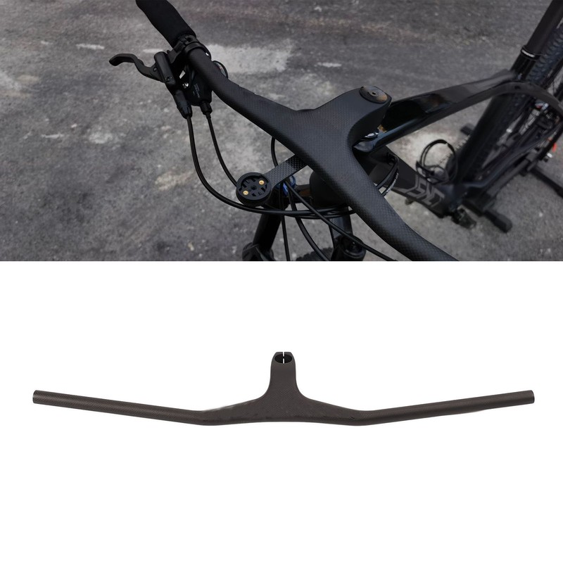 Bike Straight Handlebar Carbon Fiber Negative 17 Degree Bicycle One
