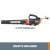 WORX WG520 12 Amp TURBINE 600 Electric Leaf Blower