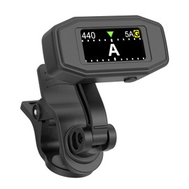 Moreup Rechargeable Clip-On Tuner Digital Professional Tuning Tool Tuner for Guitar, Bass, Ukulele, Violin, Mandolin, Banjo, Chromatic Instruments