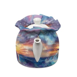 Poceacles Sea Dolphin Tea Cozy Teapot Cover Thermal Insulation Tea Pot Cosy Teapot Cover Home Kitchen Table Tea Pot Cover Teapot Cozy Warmer