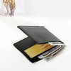 HESHPAWS Leather Wallet Card Bag Men's Fashion Wallet Short and
