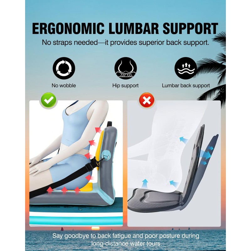 WOOWAVE Paddle Board Seat with Back Support