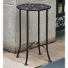 International Caravan Mandalay 16-inch Patio Side Table - Hammered Verdi