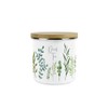 Green Leaves Decaf Tea Storage Canister - Vibrant Foliage Kitchen