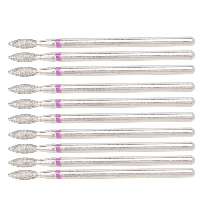 50pcs Flame Nail Drill Bit Carborundum Cuticle Remover Bits Kit