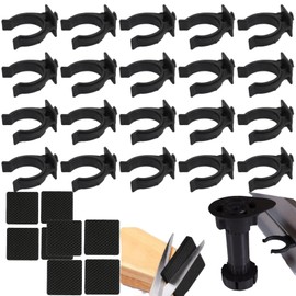 Kitchen Base Brackets, 20 Pieces Base Holder for Kitchen Bases, Kitchen Stand for Kitchen Feet Base Clip Kitchen Base Clips for Kitchen Feet Holder Base Plate Holder Base Panels