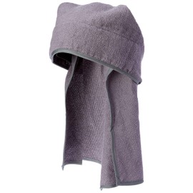 Kajimeiku Sweat Towel Head Cap, Solid Color, Towel Head Cap, smoke grey
