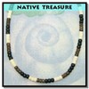 Native Treasure - 18" Black, Brown, Cream Wood Coco Bead