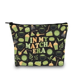 VAMSII Mat-cha Lover Gift Mat-cha Era Makeup Bag Tea Lover Cosmetic Bag Mat-cha Merch (Mat-cha Era M C)