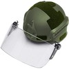 Tactical MICH 2000 Fast Helmet with Clear Riot Visor Face