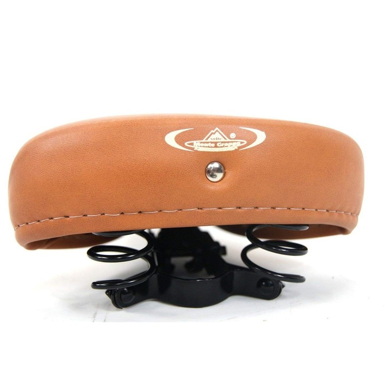 Montegrappa Vintage Faux Leather Bicycle Saddle Sprung, Ideal for Bikes