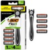 BIC Hybrid 4 Flex Men's Disposable Razor, 1 Handle, 4