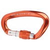 Mountaineering D Locking Carabiner Clips Alloy Heavy Duty Carabiner for