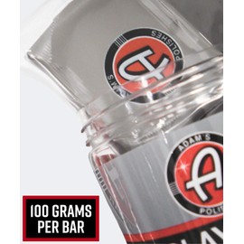 Adam's Medium Grade Clay Bar Jar Kit 100g - Premium Car Detailing Clay Fallout Remover Of Debris, Water Spot & Fallout | Use With Detail Spray Car Wash Kit Car Wax Buffer Polisher Ceramic Coating