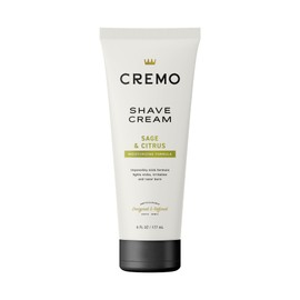 Cremo Sage & Citrus Shave Cream, Astonishingly Superior Ultra-Slick Shaving Cream for Men, Fights Nicks, Cuts and Razor Burn, 6 Fl Oz