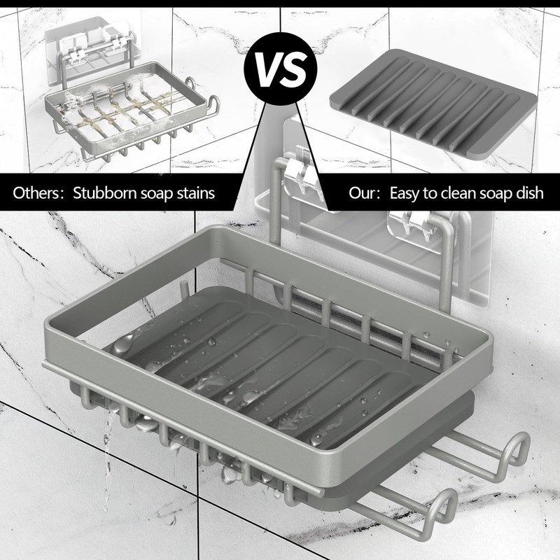 BATHDESIGN Shower Caddy Shelves Organizer Rack, 3 Pack Shower Caddy
