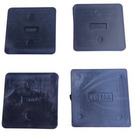 Youact Level Spacer, Height Adjustable, Square, Polypropylene, Thickness: 0.08 x 2.8 inches (2/3/5/10 mm), 2.8 x 2.8 inches (70 x 70 mm), Set of 20