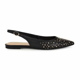 Nine West Women's Beamz Flat, Black 001, 8