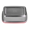 Lunch Box Red Non Pollution Good Sealing Lightweight Easily Clean