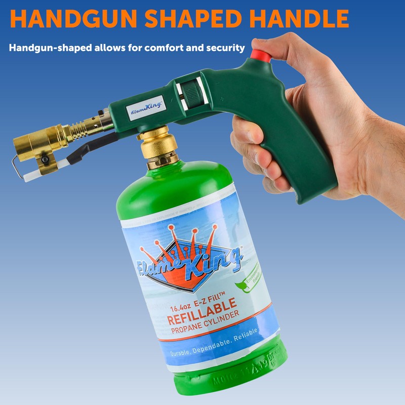 Flame King Propane & Mapp Gas Blow Torch 27,000 BTU