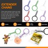Rustark 372Pcs 6 Colors Key Chain Ring Kit Including 72Pcs