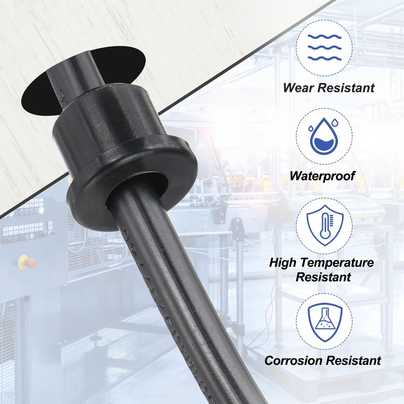 PATIKIL Silicone Rubber Grommet, 7 Pcs 1-1/4"(32mm) Drill Hole, 7/8"(22mm)
