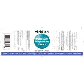 Viridian Viridian - Potassium Magnesium Citrate: 90 Veg Caps